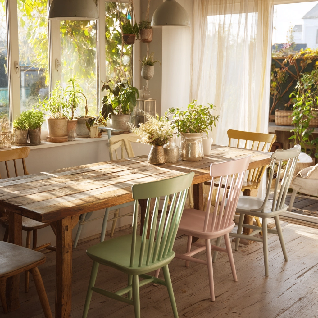 modern vintage dining room 18
