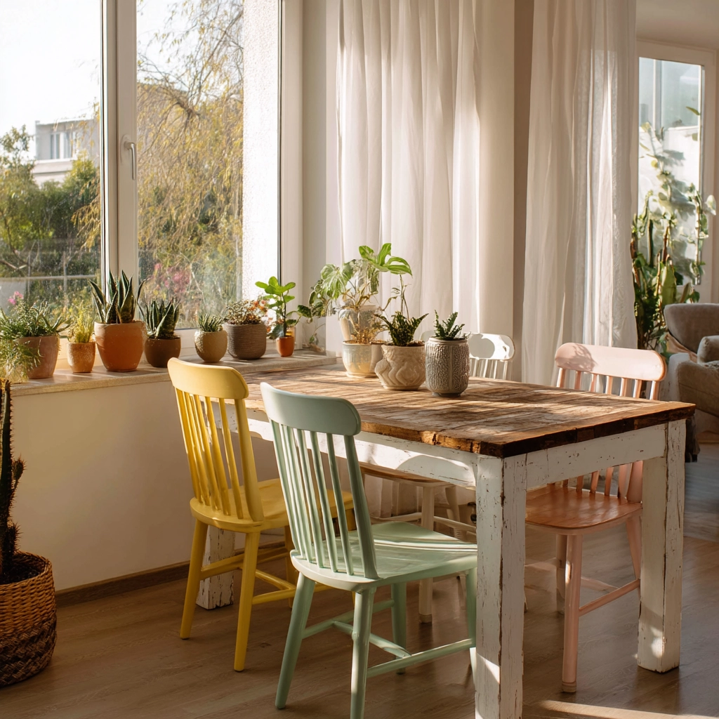 modern vintage dining room 19