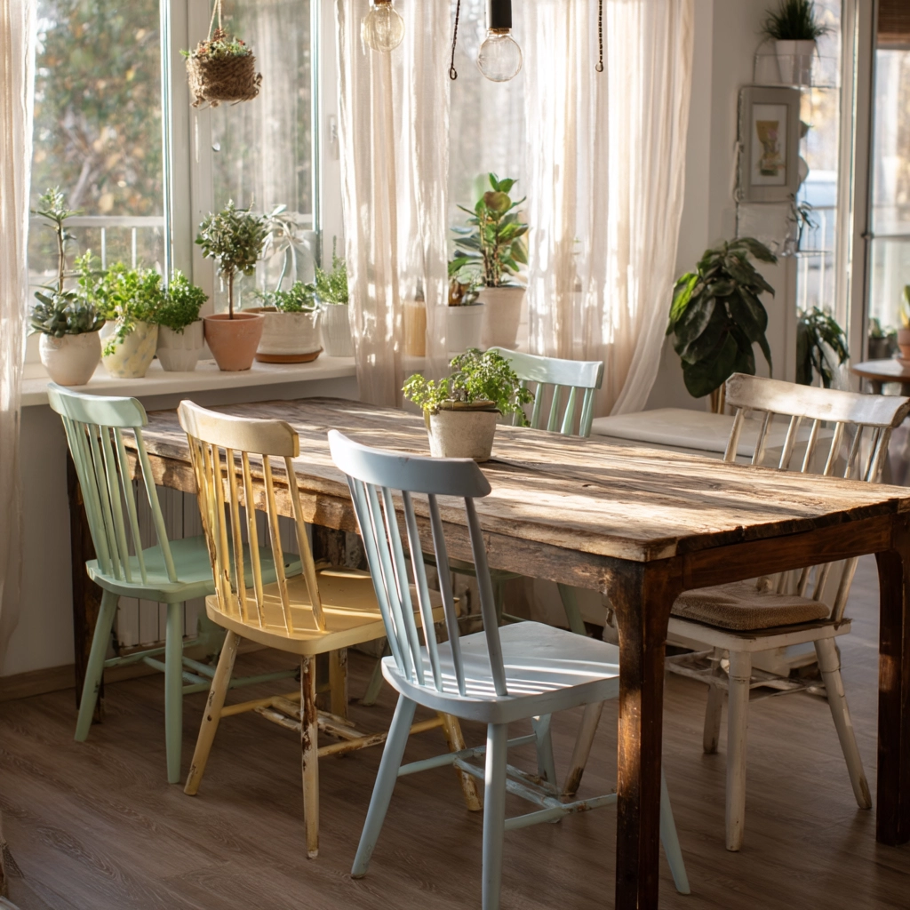 modern vintage dining room 20