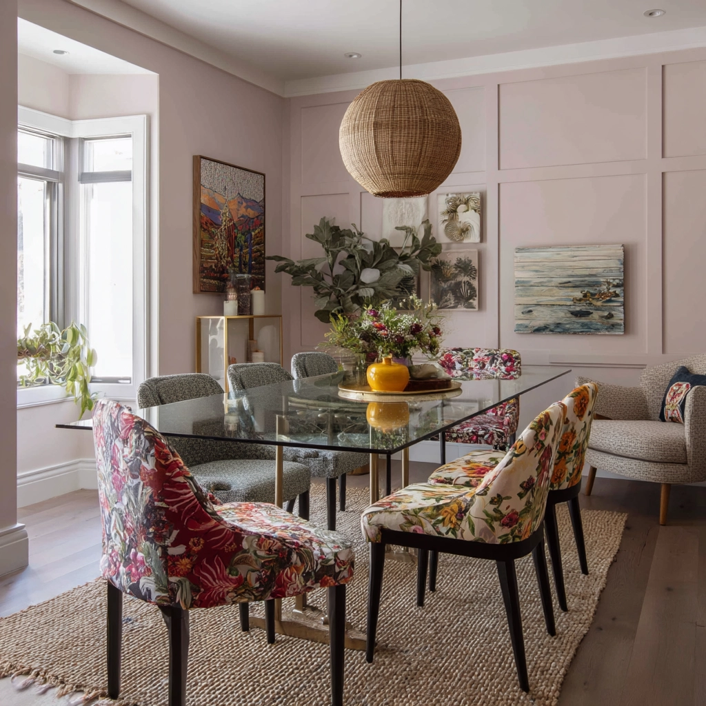 modern vintage dining room 22