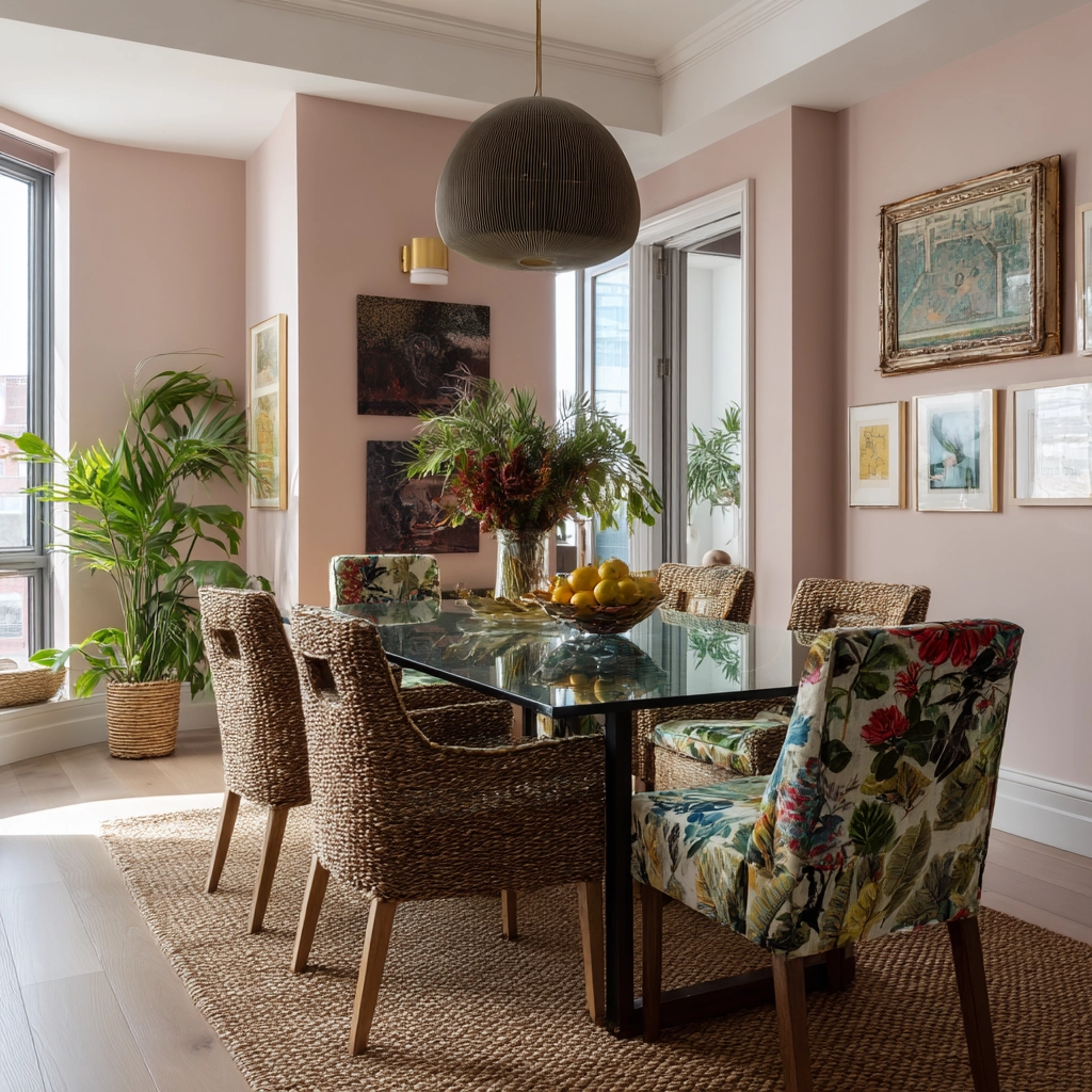 modern vintage dining room 24