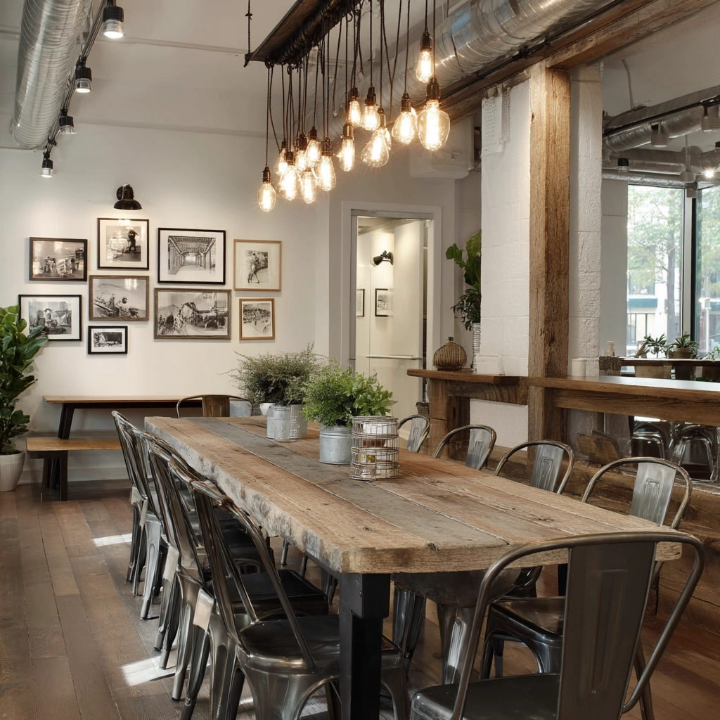 modern vintage dining room 25