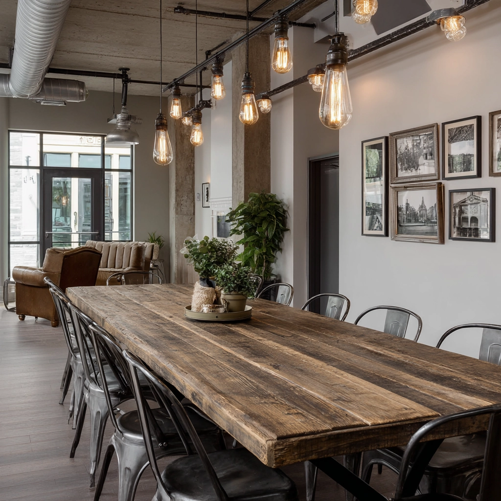modern vintage dining room 26
