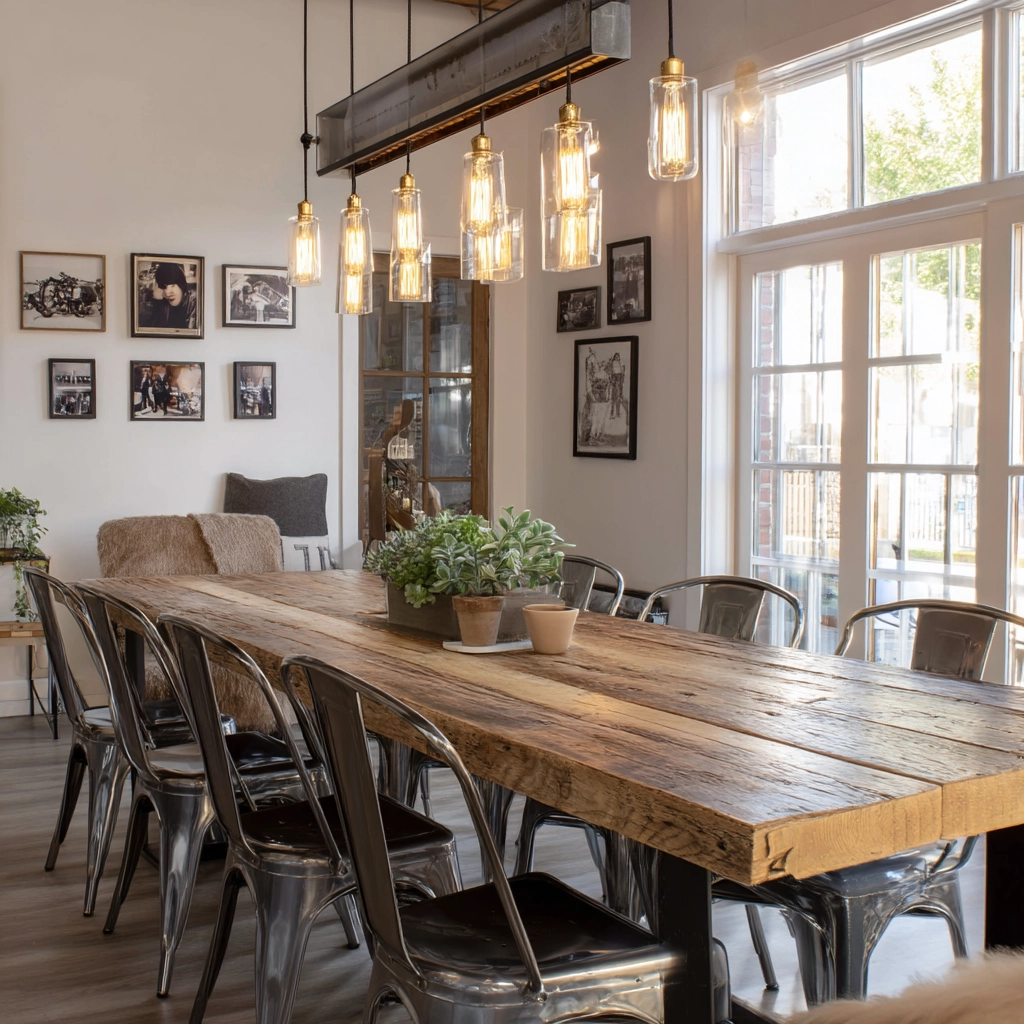 modern vintage dining room 27