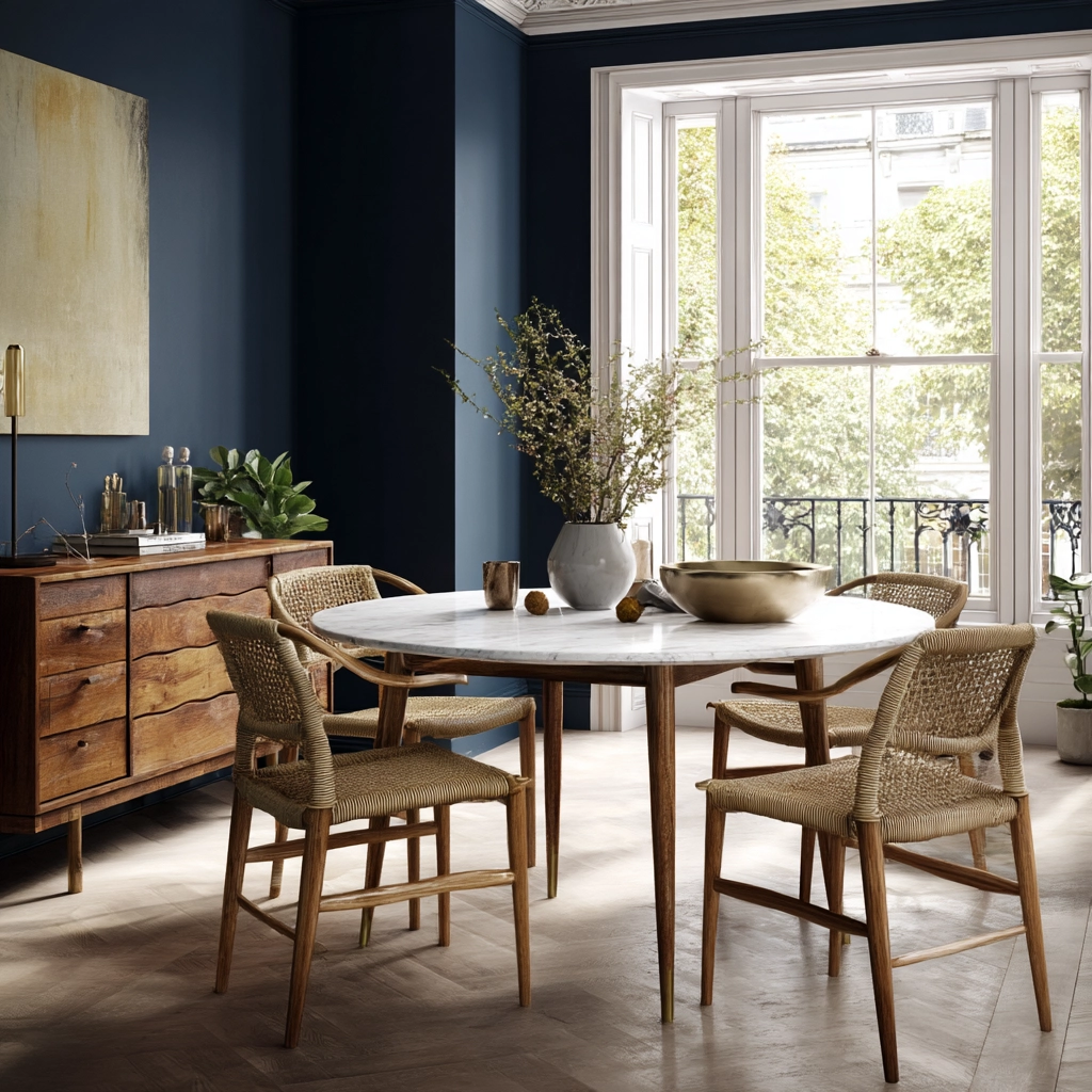 modern vintage dining room 32