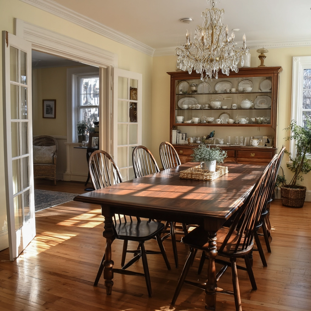 modern vintage dining room 33