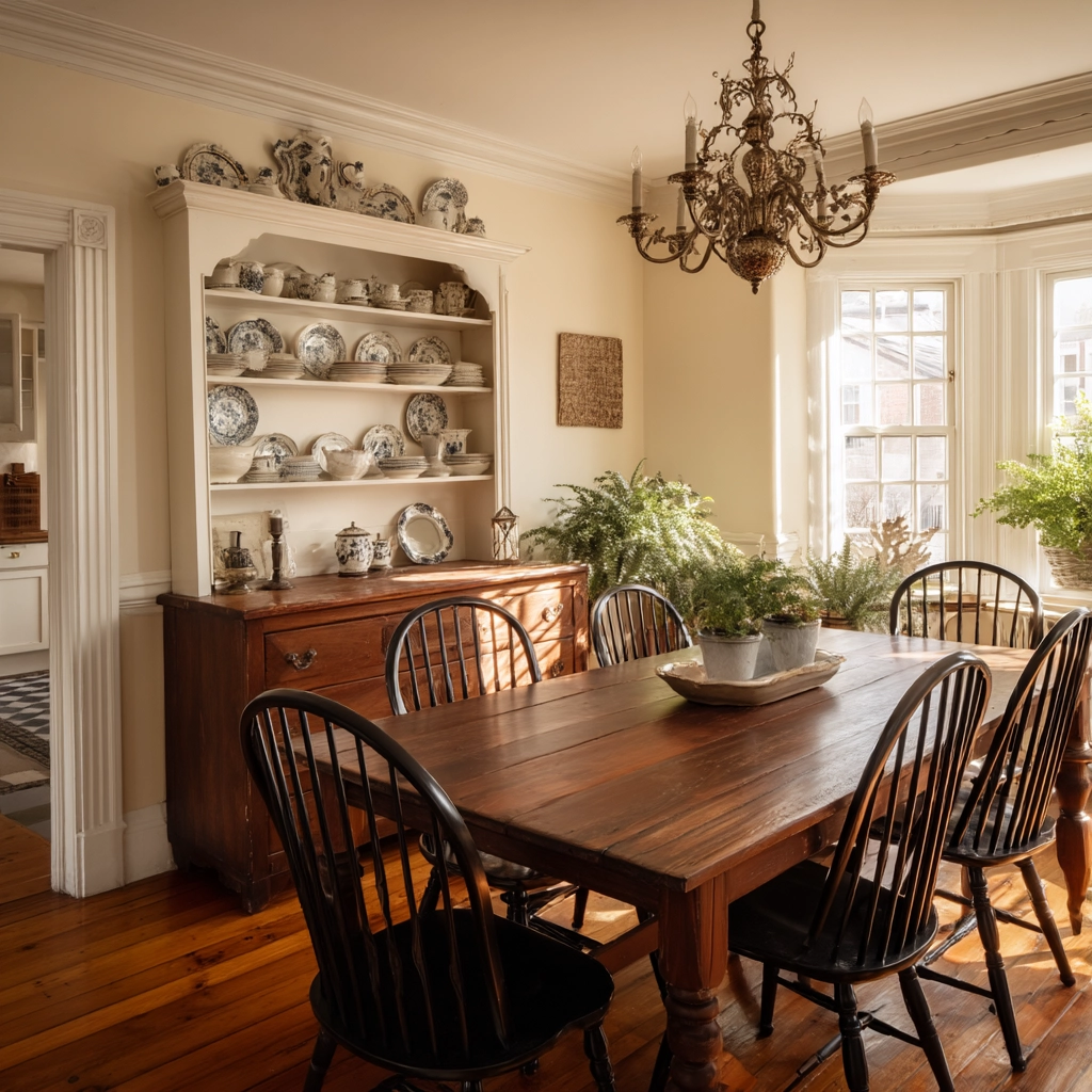 modern vintage dining room 35