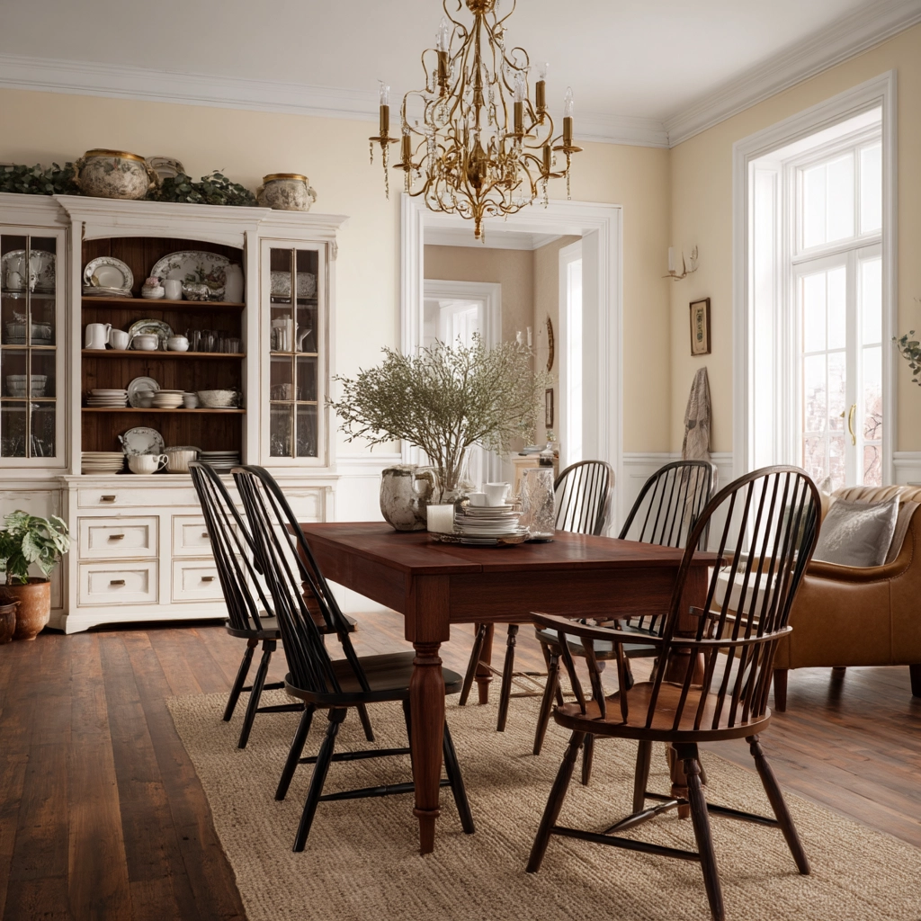 modern vintage dining room 36