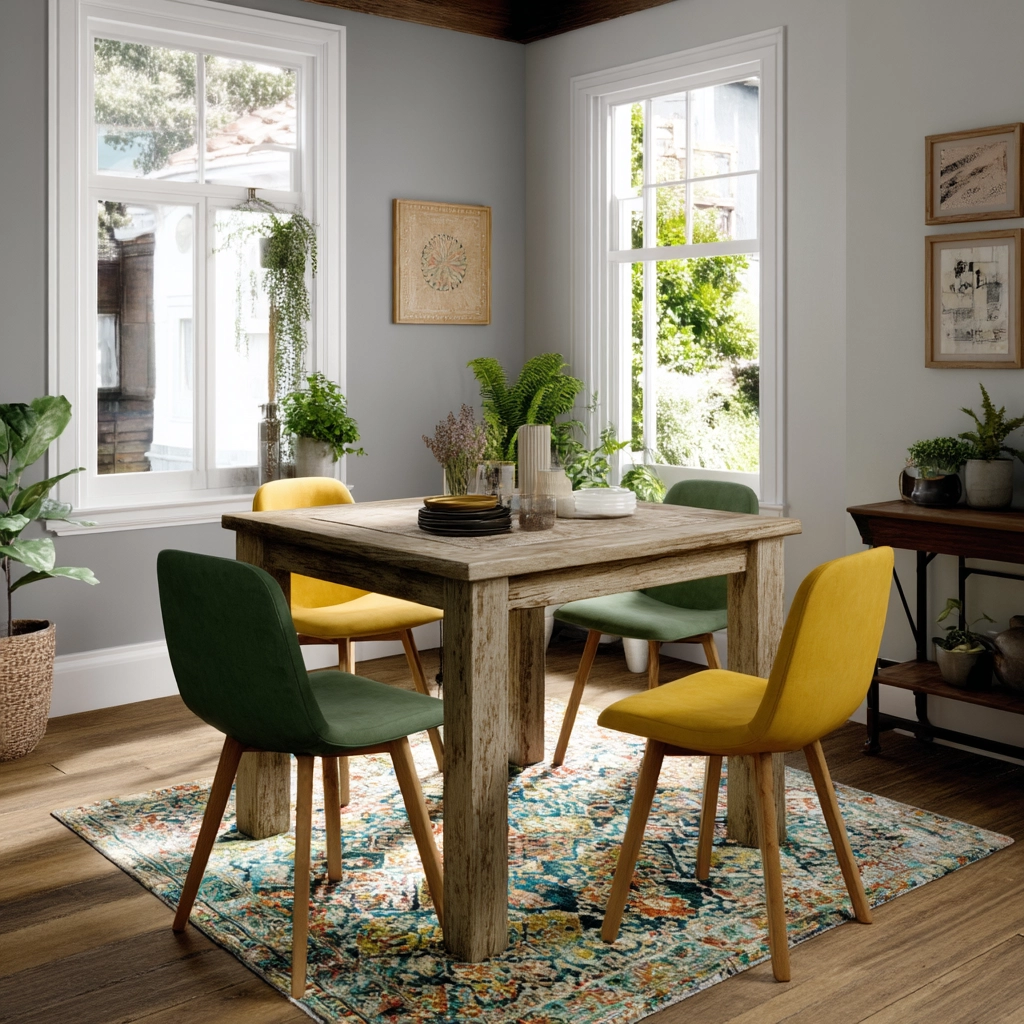 modern vintage dining room 40