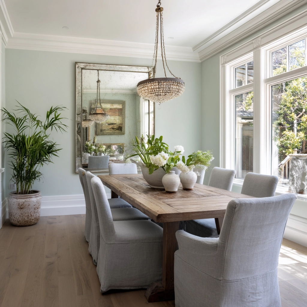 modern vintage dining room 44