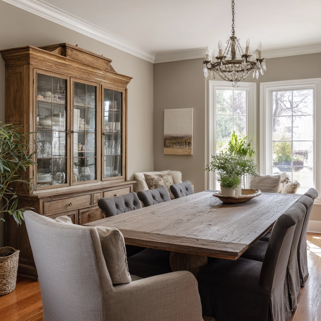 modern vintage dining room 49