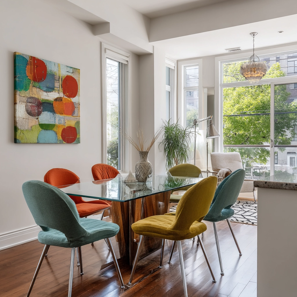 modern vintage dining room 53