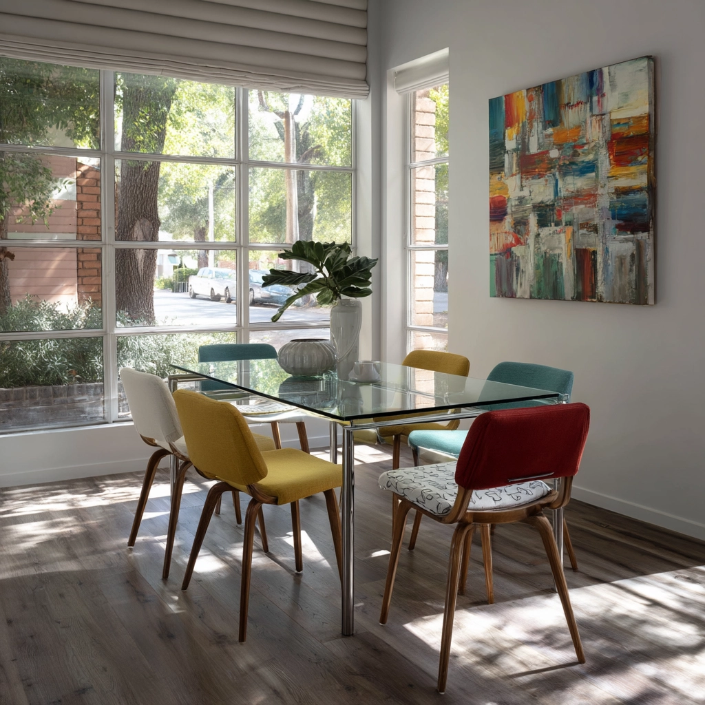modern vintage dining room 54