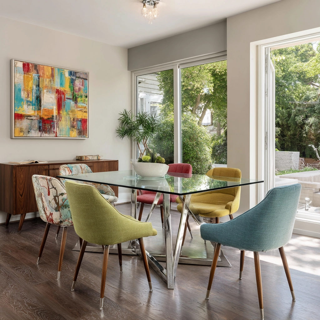 modern vintage dining room 56