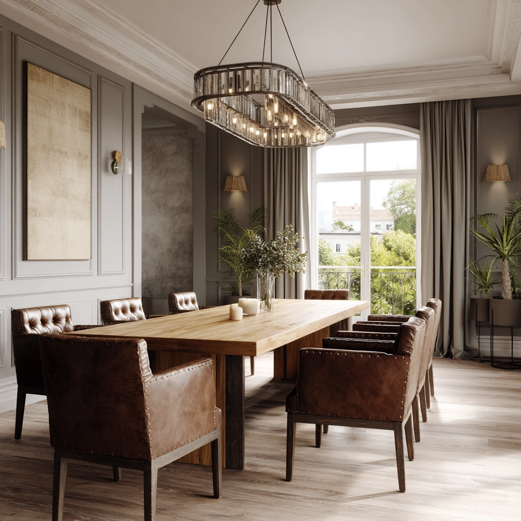 modern vintage dining room 57