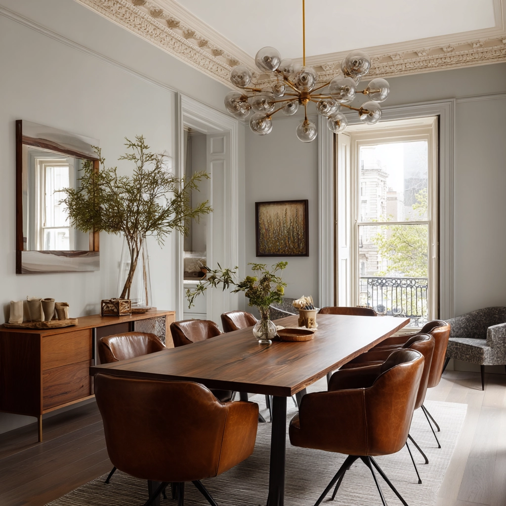 modern vintage dining room 58