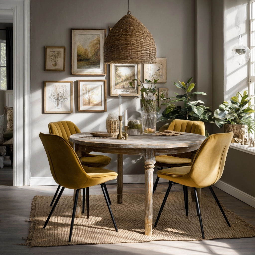 modern vintage dining room 6