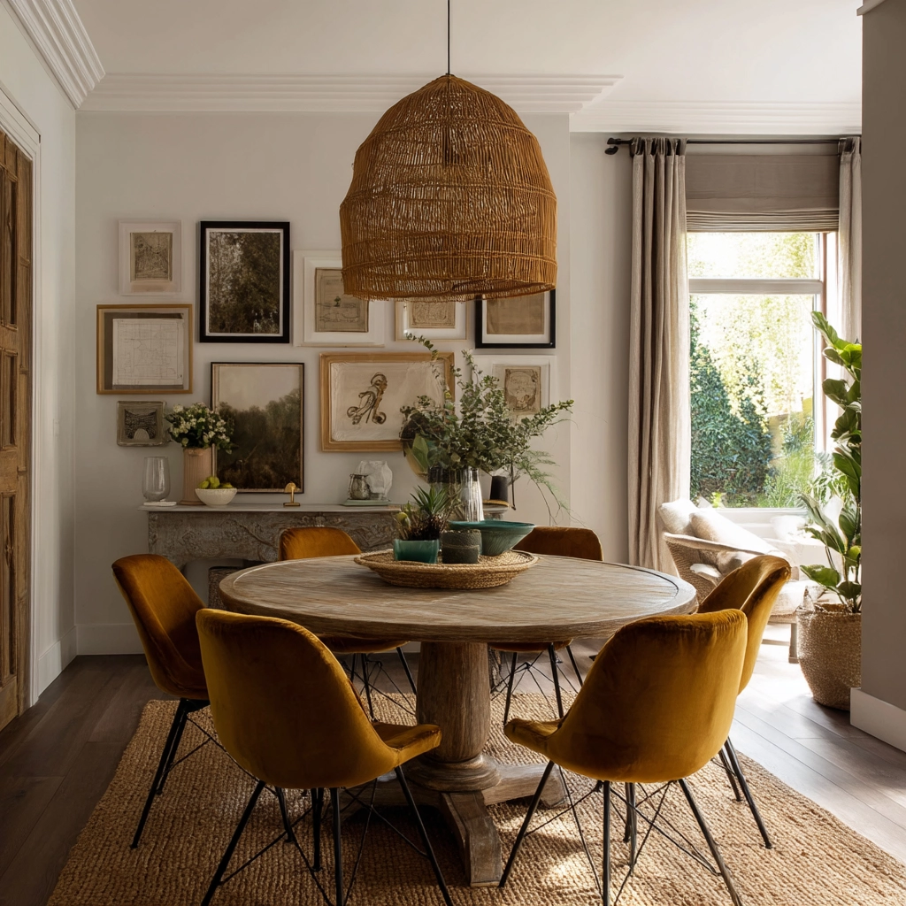 modern vintage dining room 8
