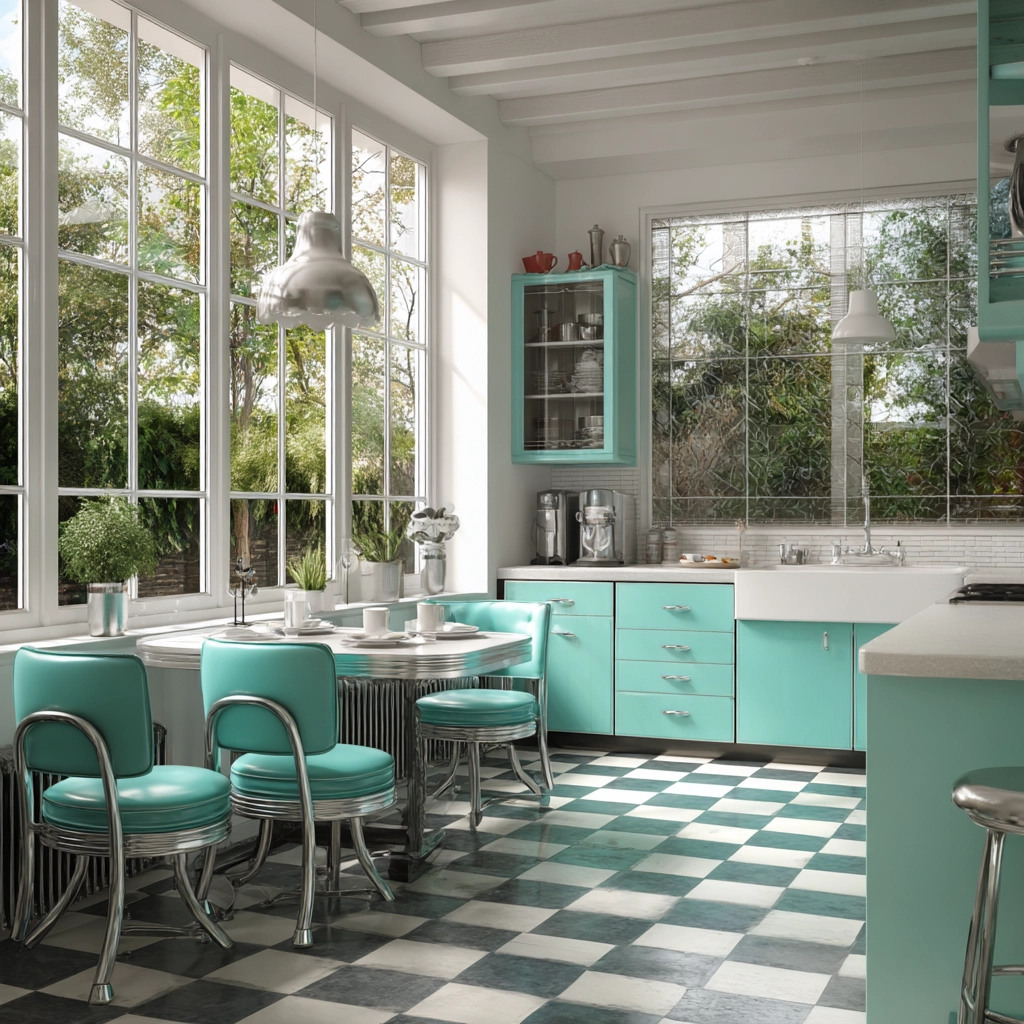 modern vintage kitchen 31