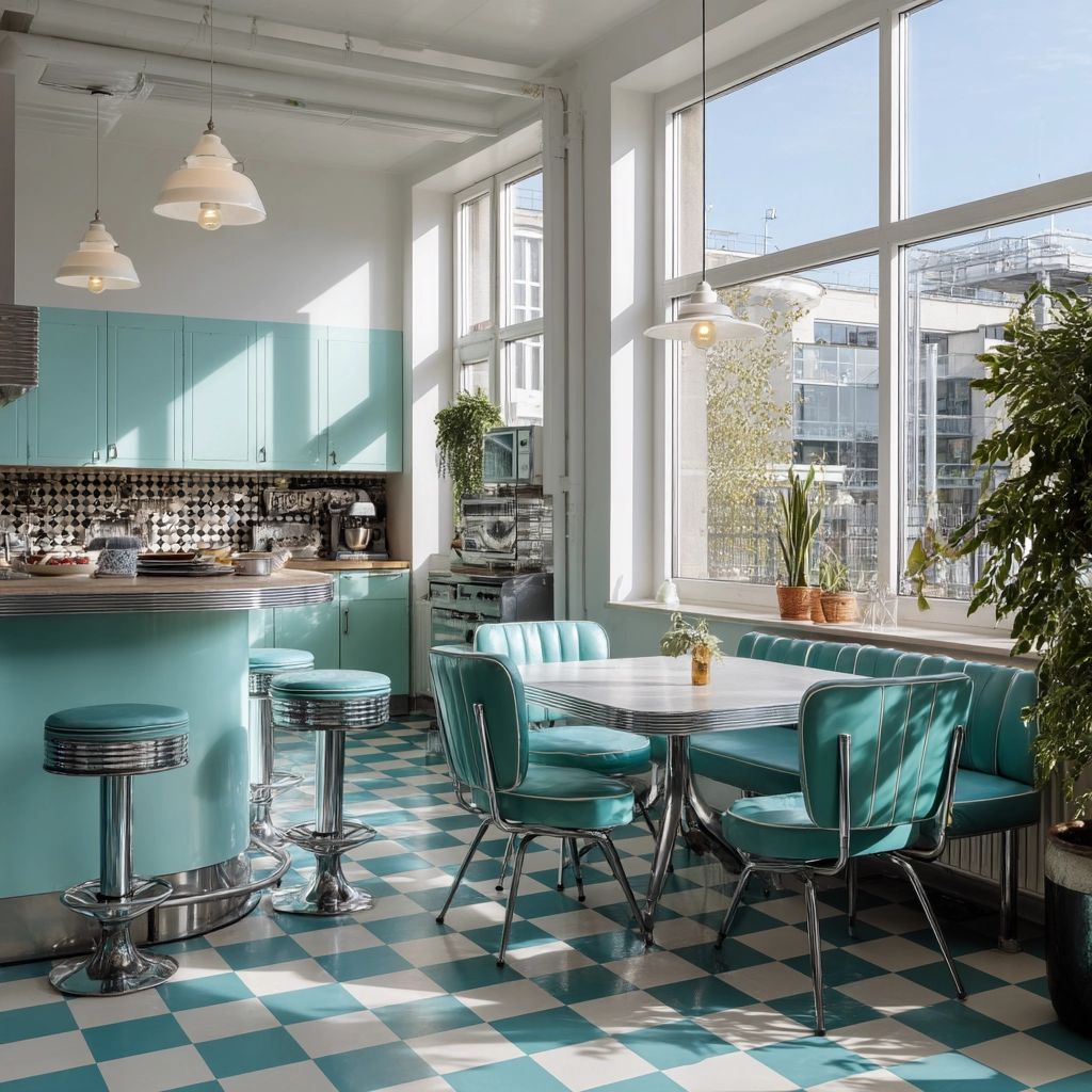 modern vintage kitchen 32