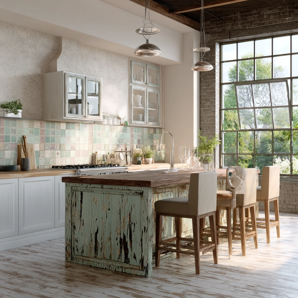 modern vintage kitchen 49