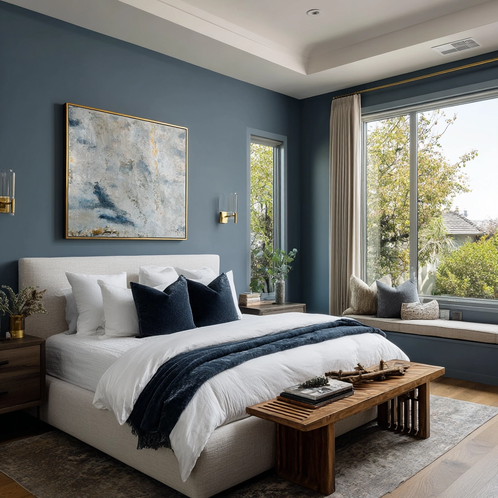 moody blue bedroom 11