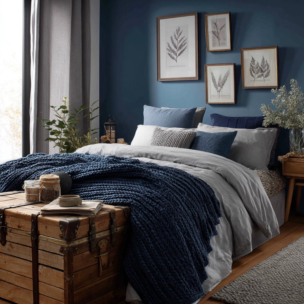 moody blue bedroom 14