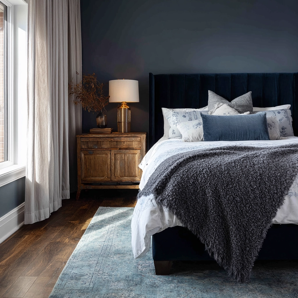 moody blue bedroom 2
