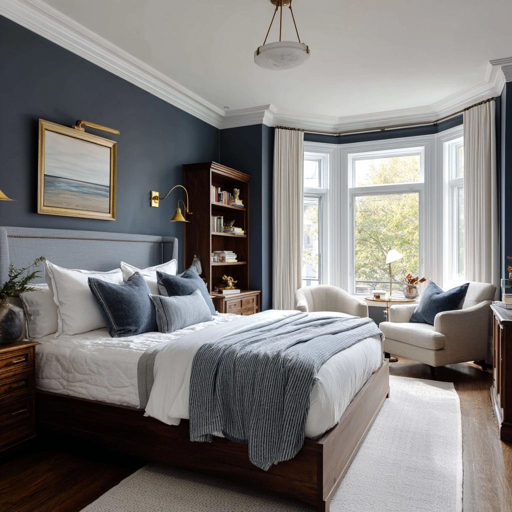moody blue bedroom 22