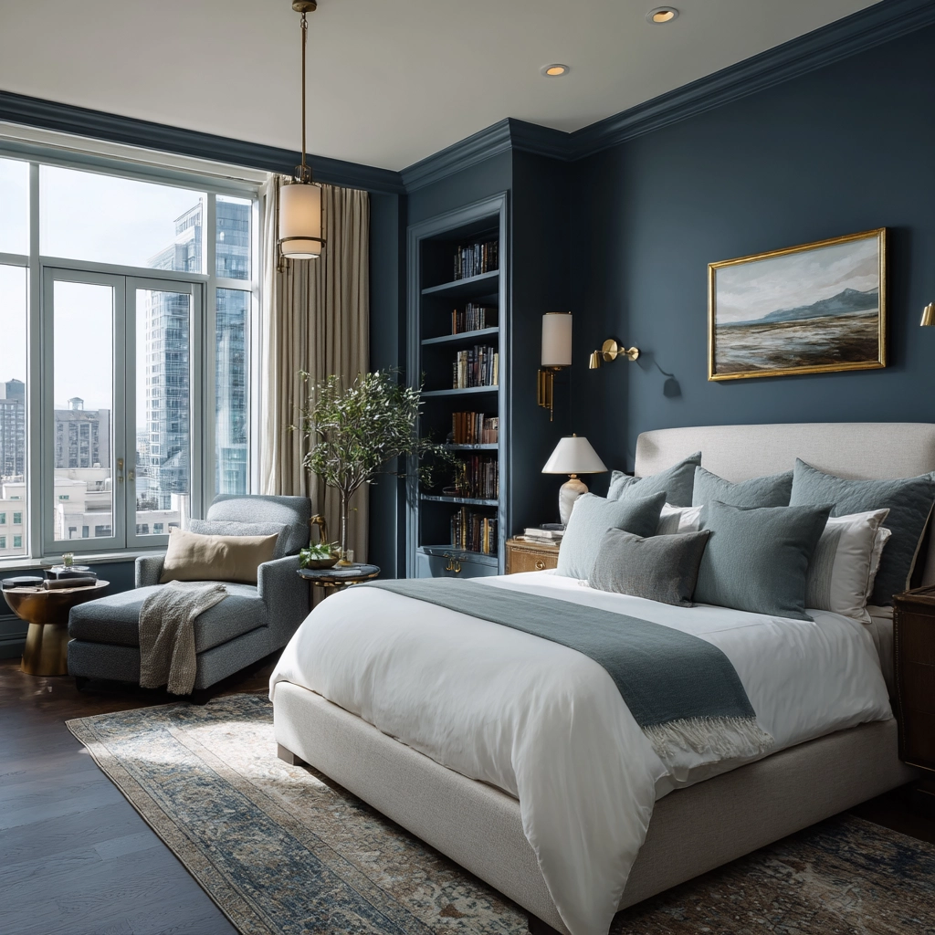 moody blue bedroom 23