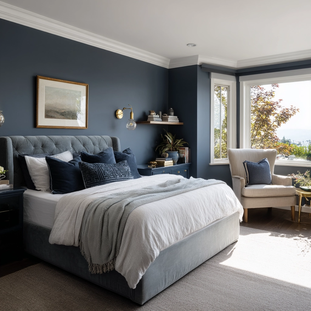moody blue bedroom 24