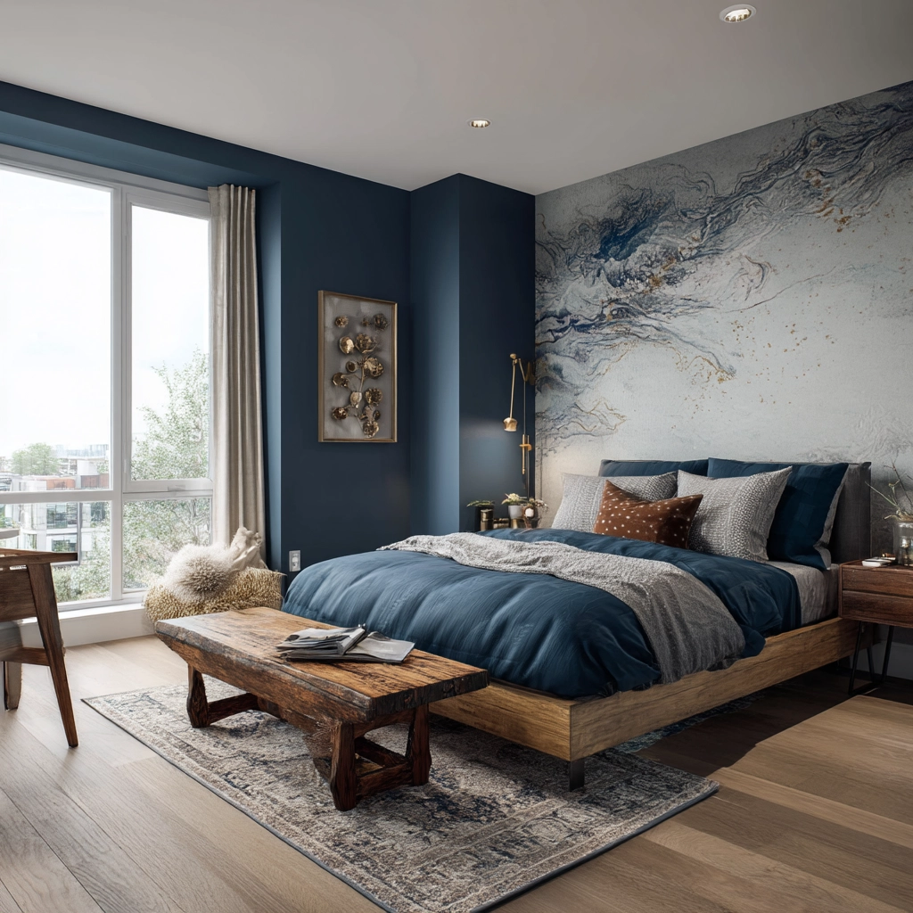 moody blue bedroom 26