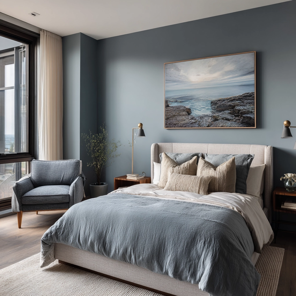 moody blue bedroom 29