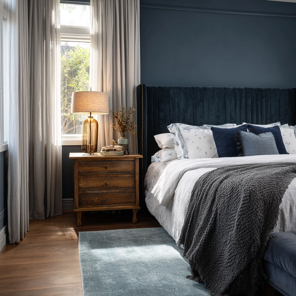 moody blue bedroom 3