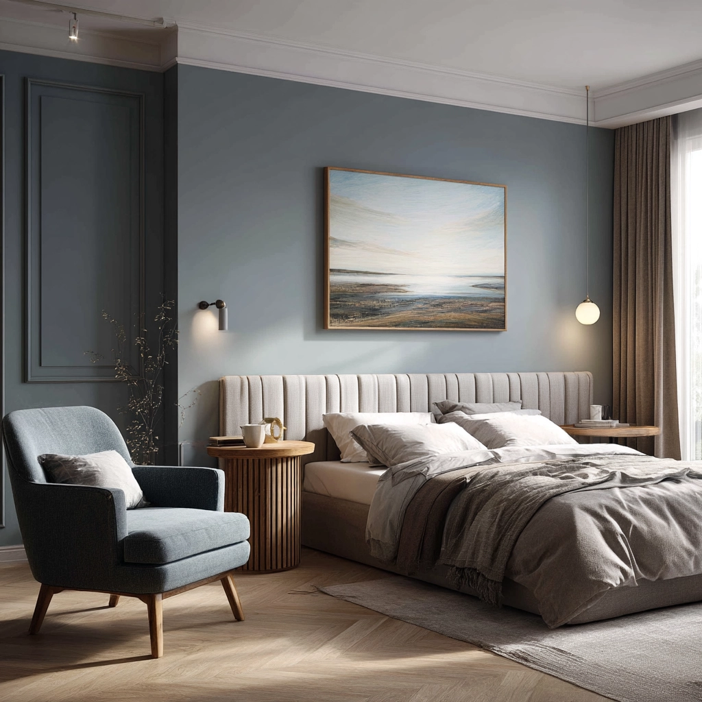 moody blue bedroom 30