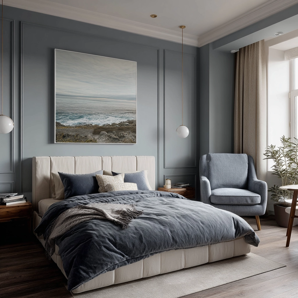 moody blue bedroom 32