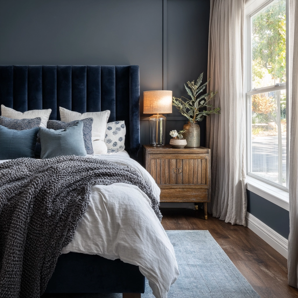 moody blue bedroom 4