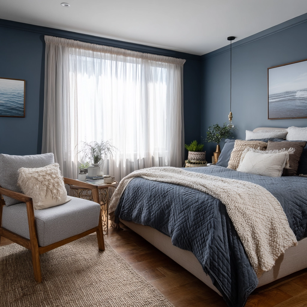 moody blue bedroom 42