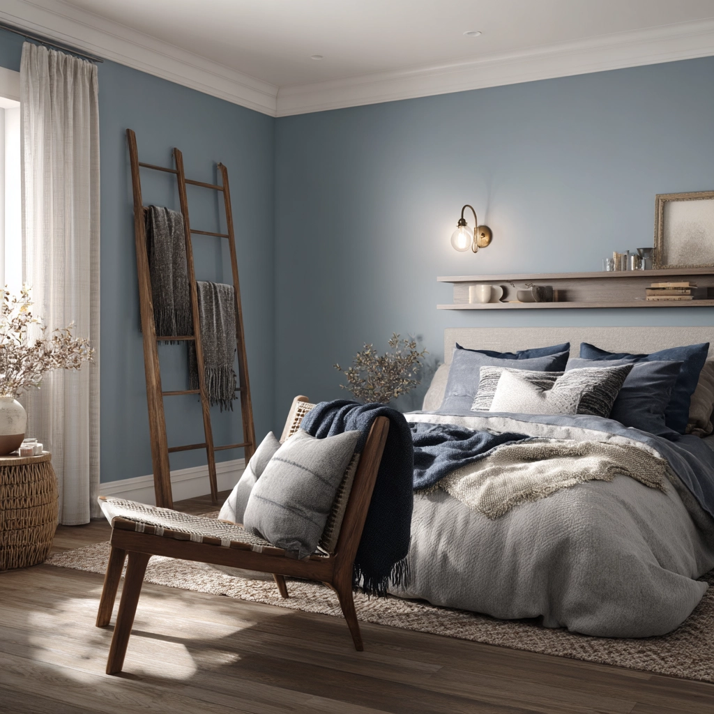 moody blue bedroom 49