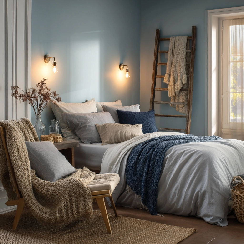 moody blue bedroom 50
