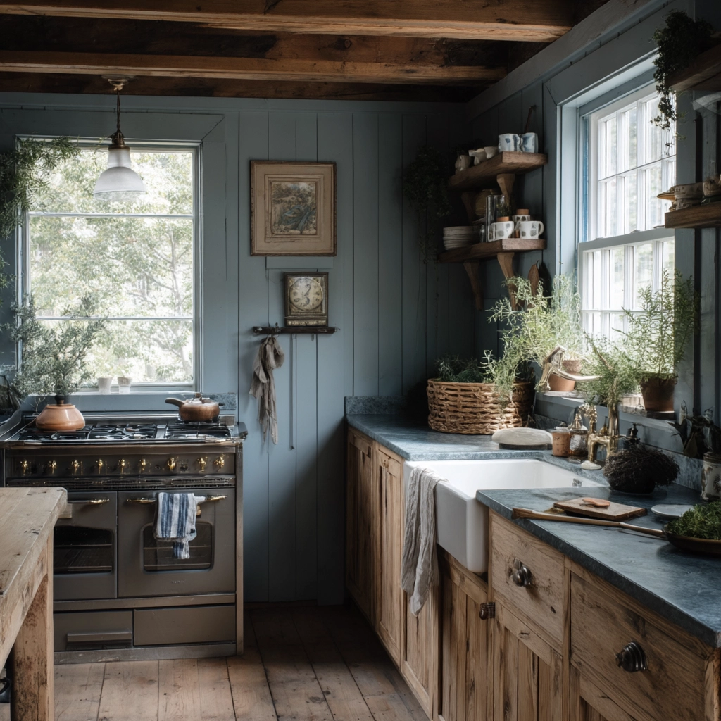 moody cottage kitchen 45