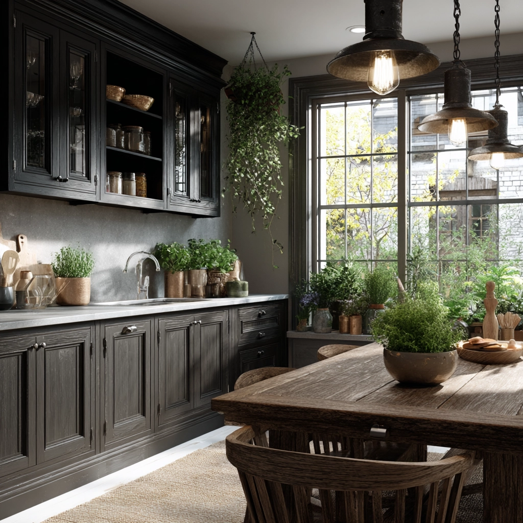 moody cottage kitchen 50
