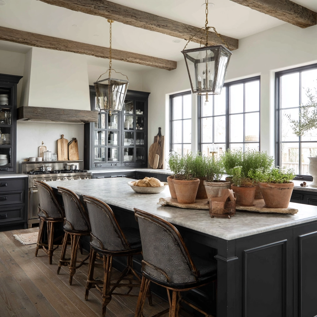 moody farmhouse kitchen 18