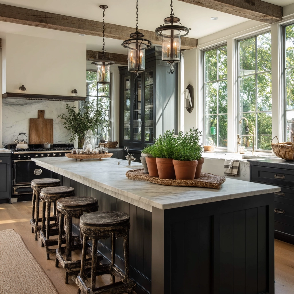 moody farmhouse kitchen 19