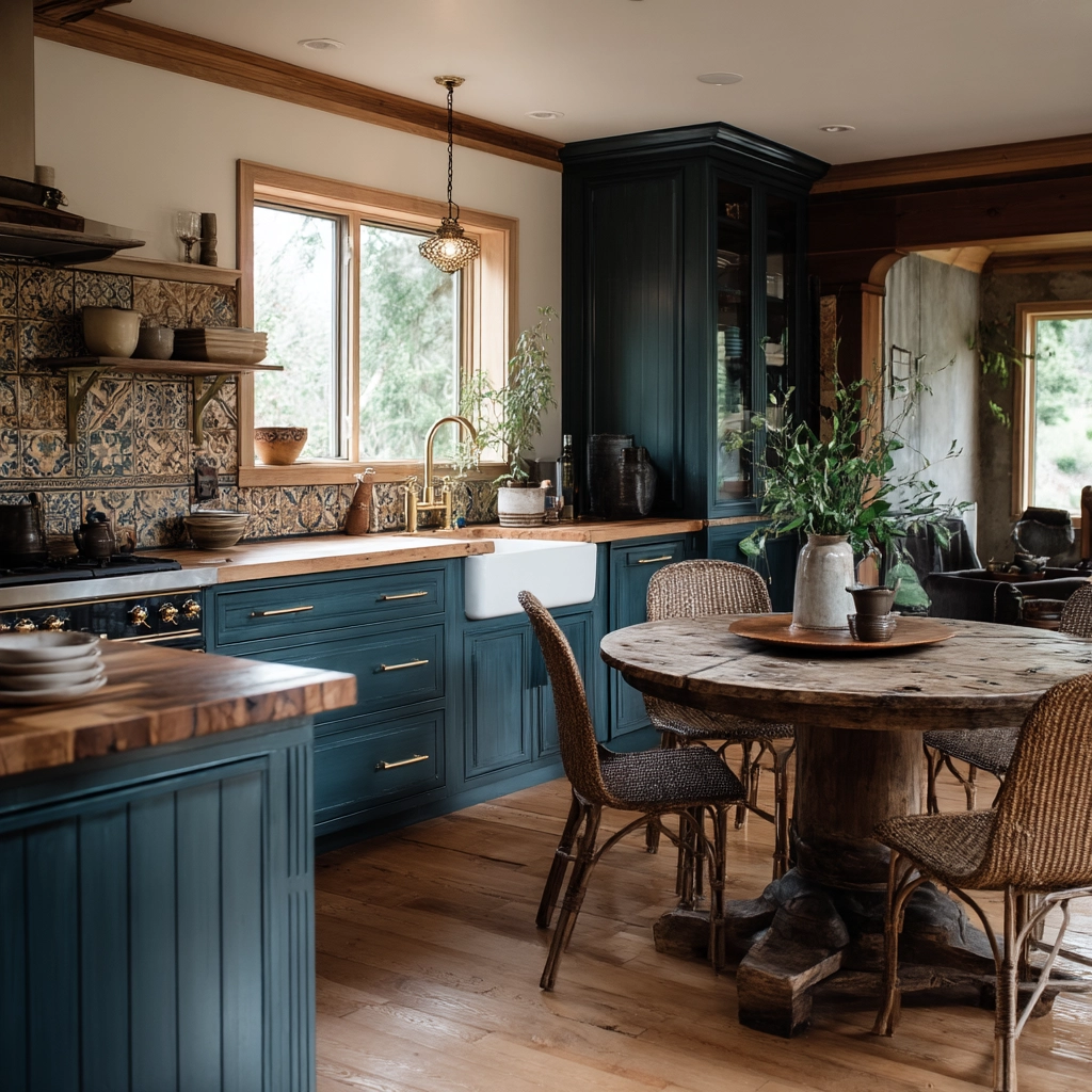 moody farmhouse kitchen 29