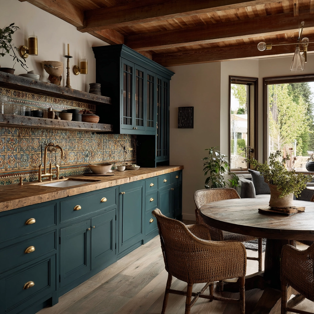 moody farmhouse kitchen 31