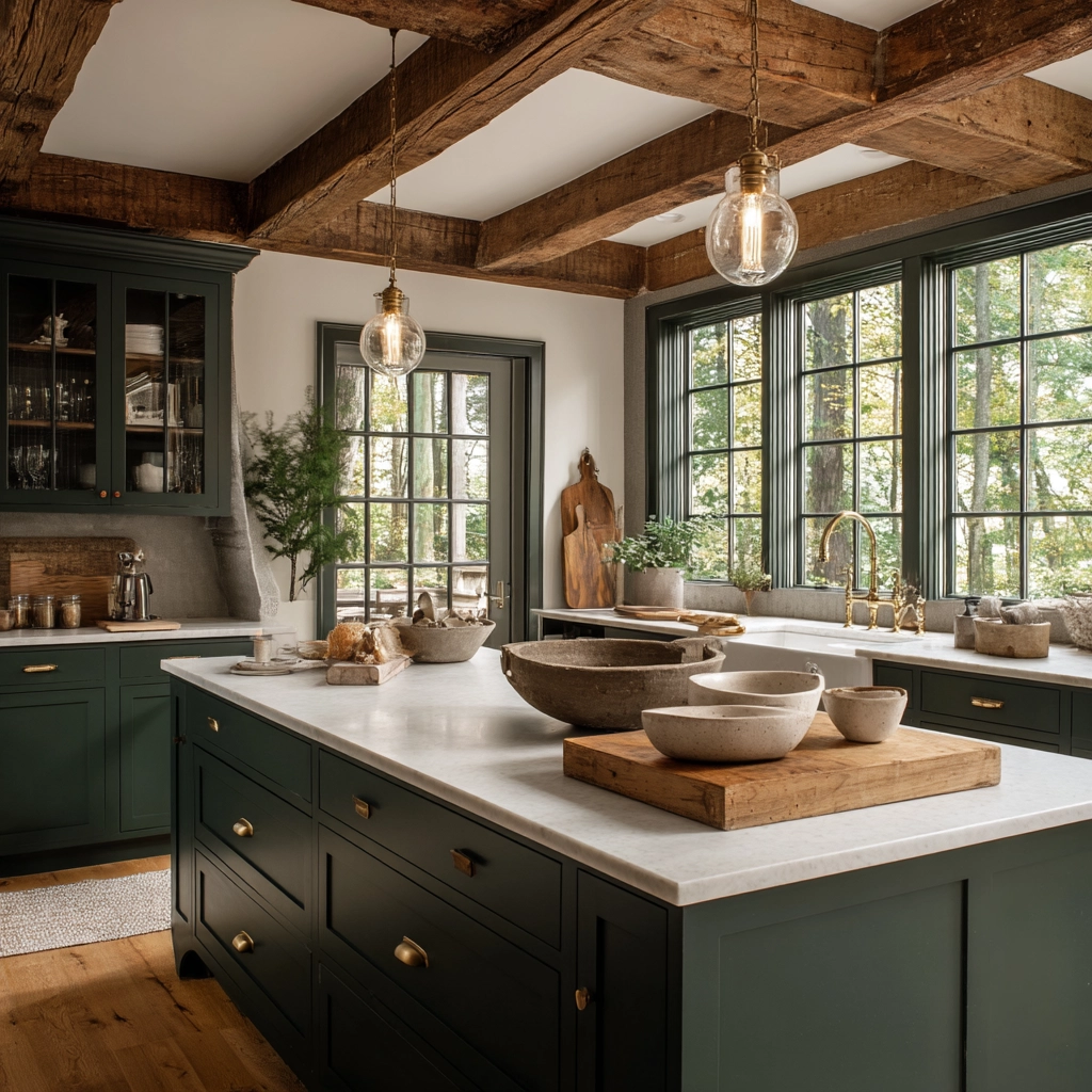 moody farmhouse kitchen 37