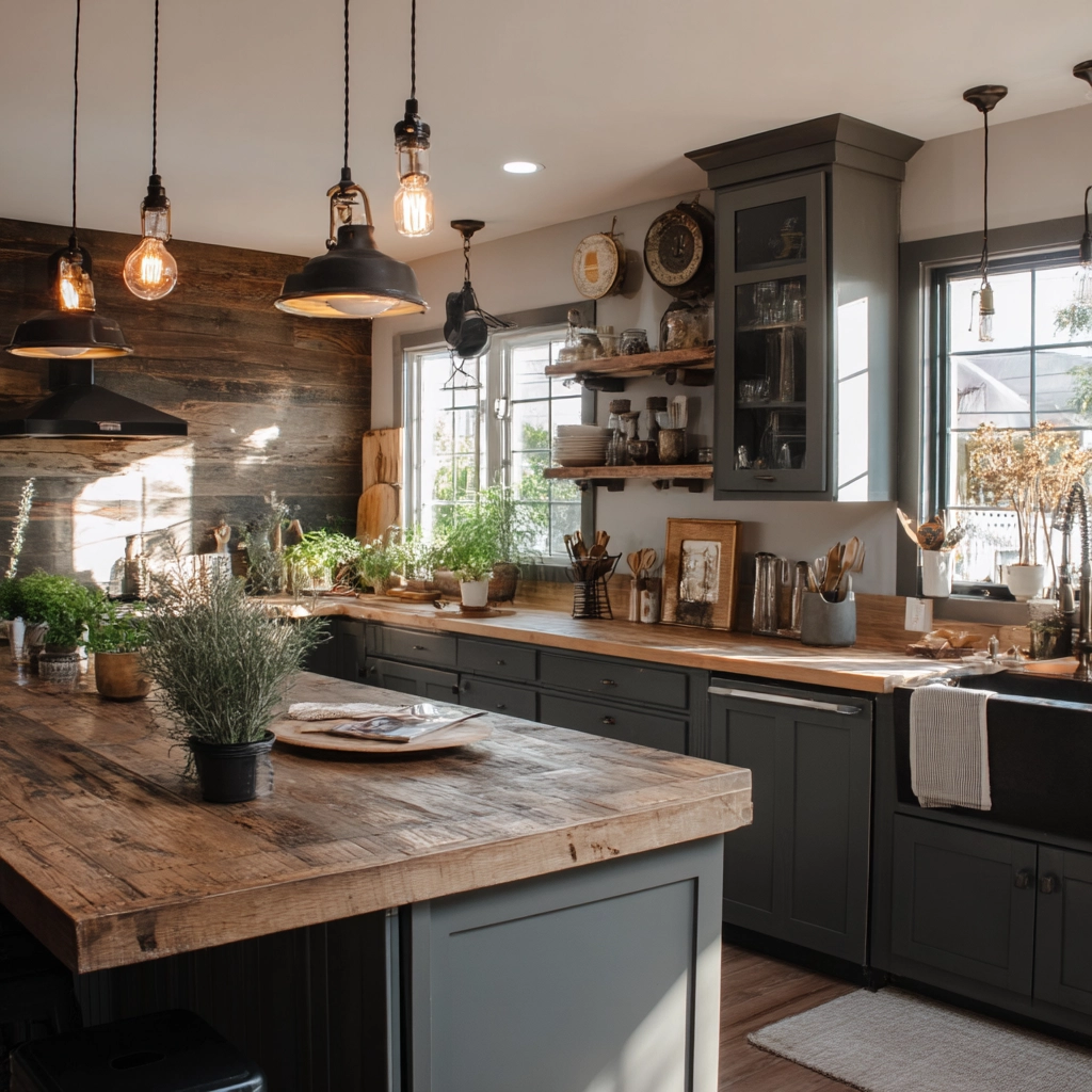 moody farmhouse kitchen 45
