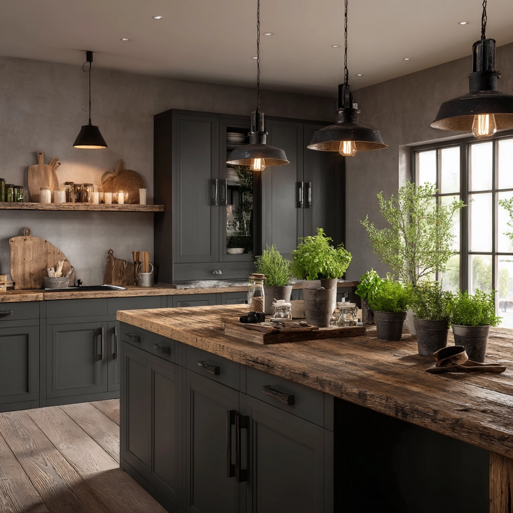 moody farmhouse kitchen 47