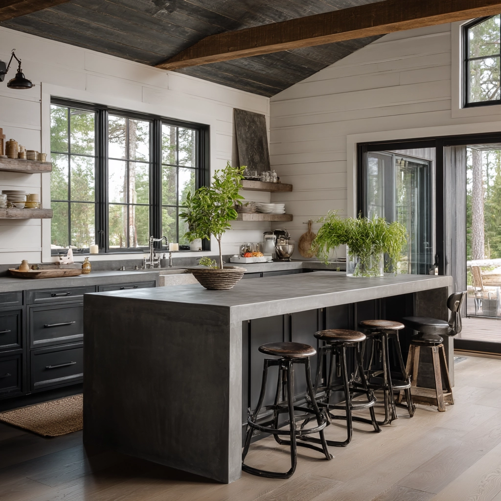 moody farmhouse kitchen 57